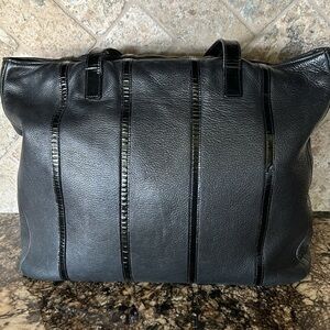 Elegant Zenith Black Leather Woman's Bag NWOT